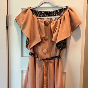 Anthropologie Ryu Audrey Peach Mini Dress Size Small